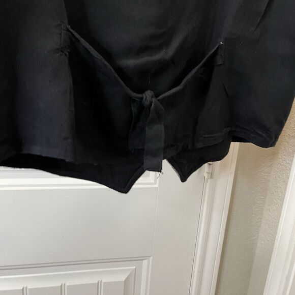 In Style Vtg Aztec Southwestern Western Sleeveless Vest Patchwork Red Black L - Picture 6 of 7